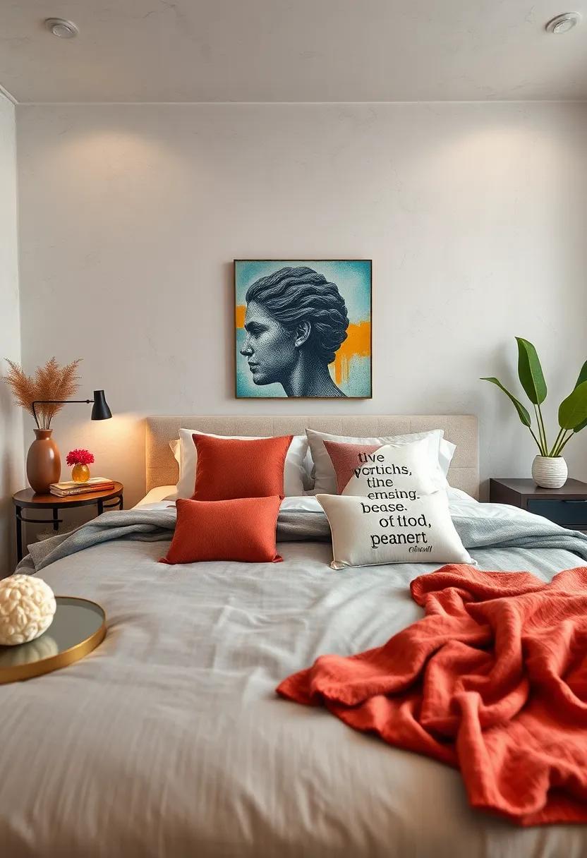 Personalized Throw ⁤Pillows - Use‍ pillows that feature quotes, patterns, or images meaningful to you for a personal ​touch