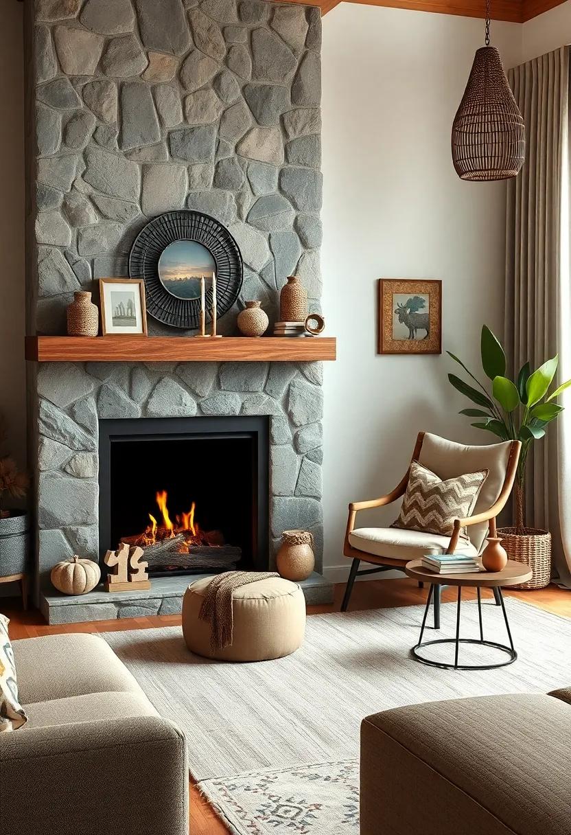 Cozy Reading Nook: Create a small, inviting corner with a comfortable chair and a‍ side table for books, perfectly placed near your fireplace