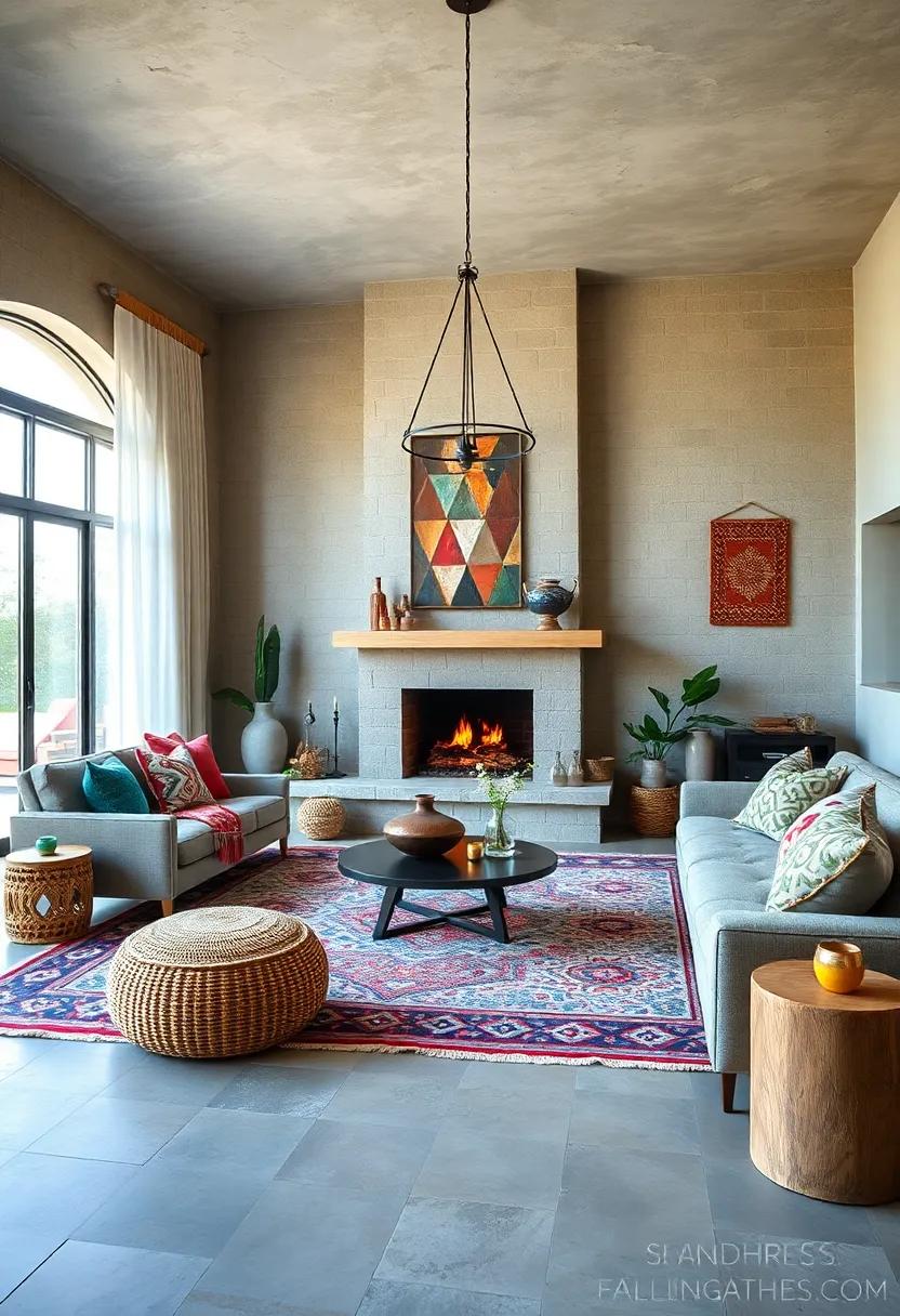 Ethnic Textiles: Layer rugs with colorful patterns or tribal prints to add depth and interest to the flooring‍ without overwhelming the space