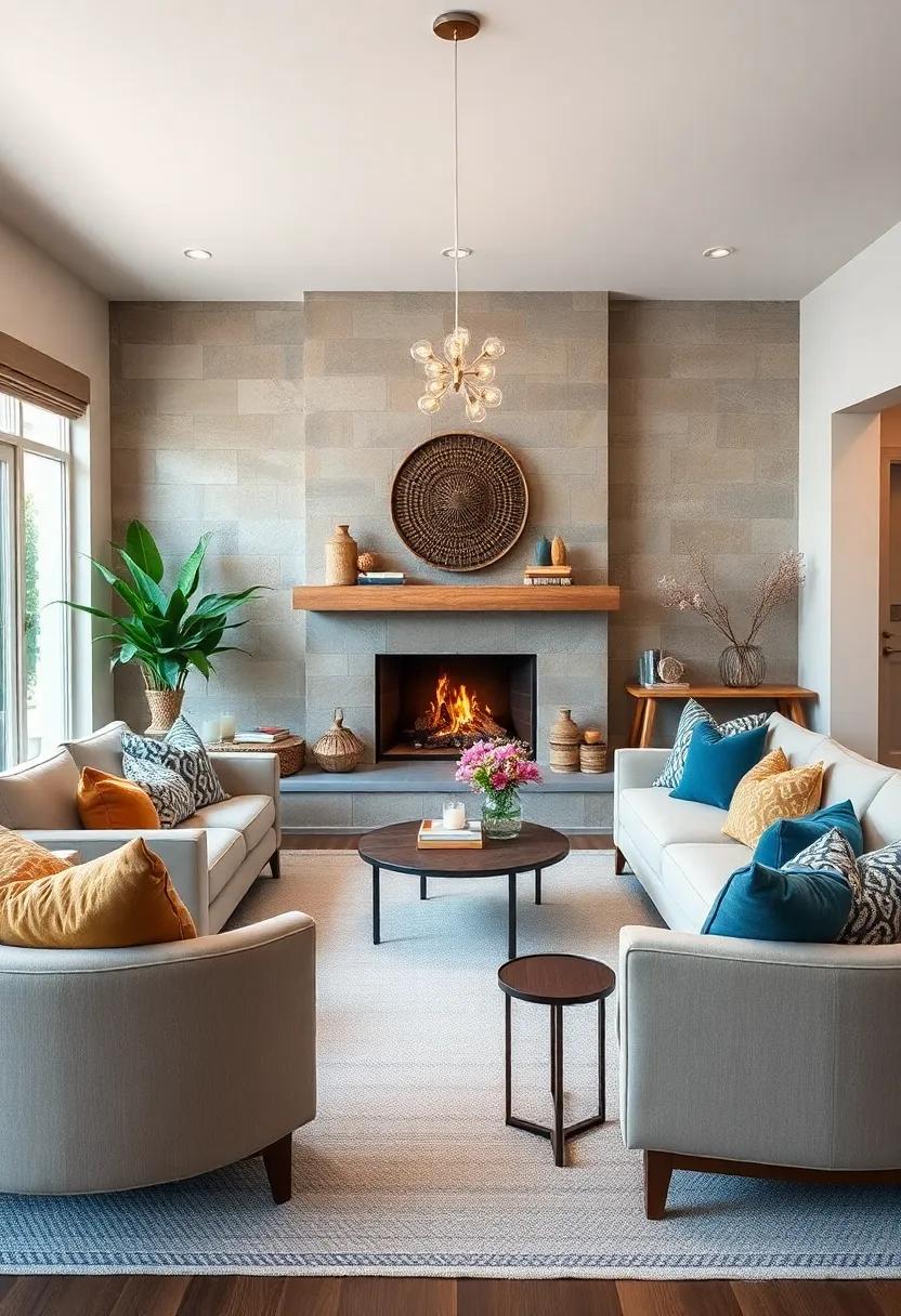 Intimate Seating Arrangements: Create cozy conversational nooks​ around the ‌fireplace with angled seating that⁣ encourages close connections and interaction