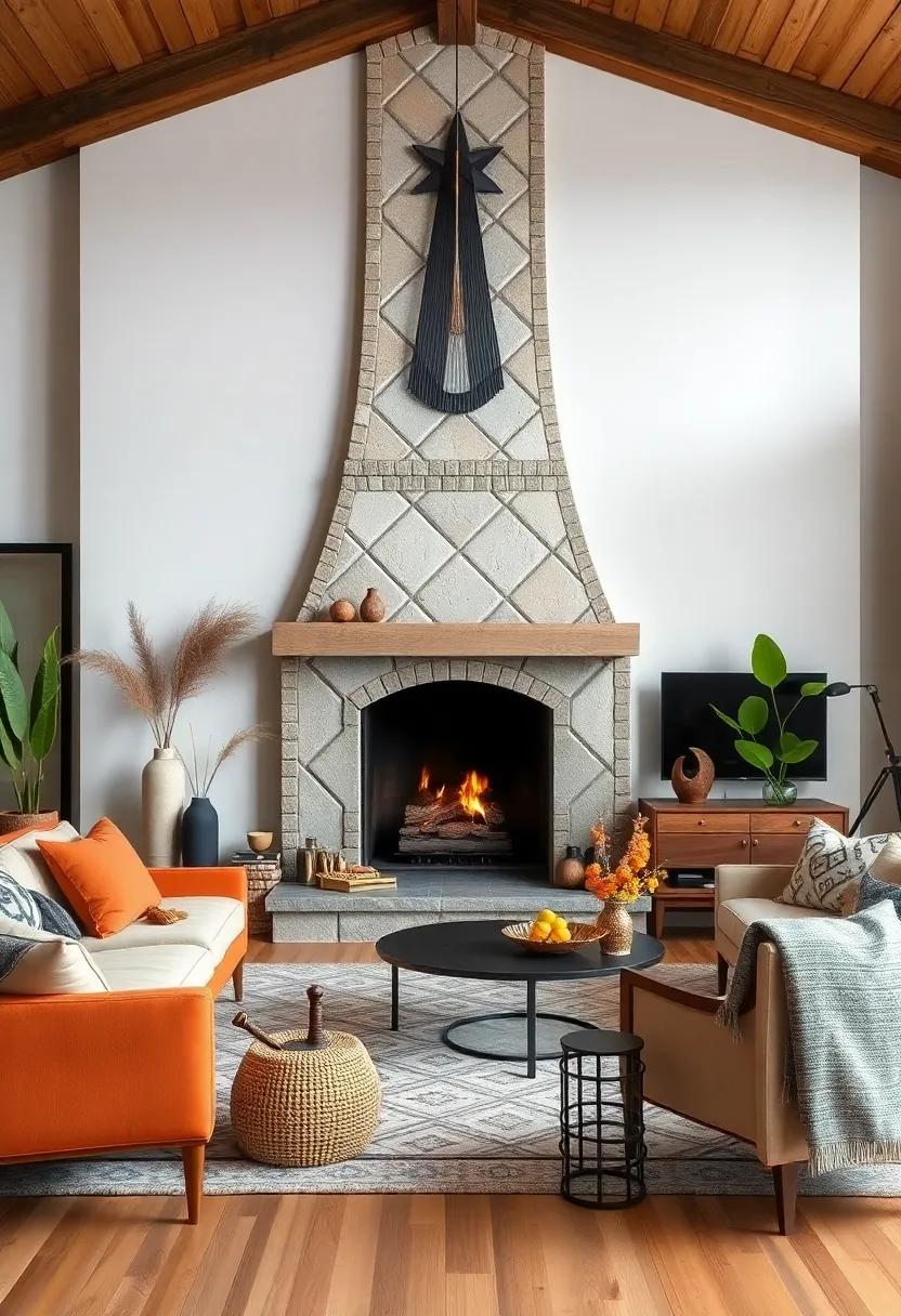 Unique Fireplaces: Explore decorative fireplace designs, from rustic stone to modern ⁤slate, that can serve as a stunning focal⁤ point in the room