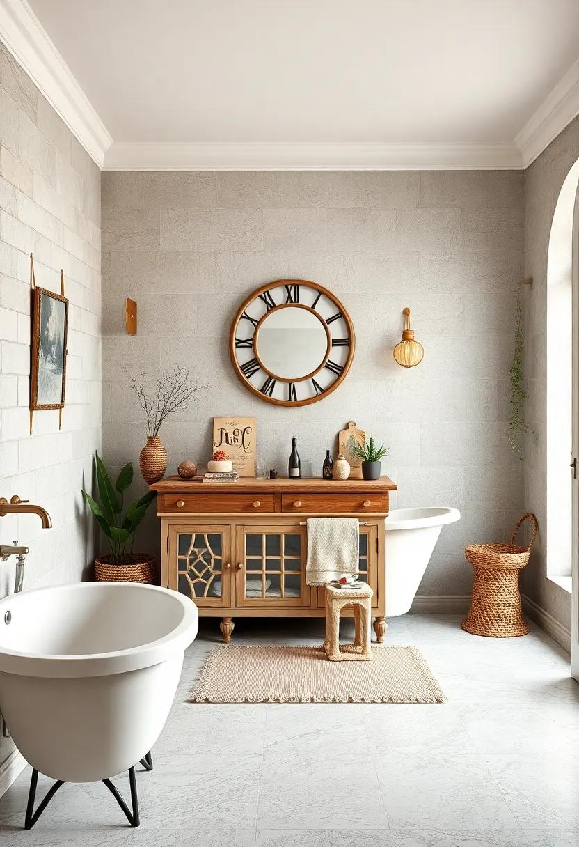 Repurposed Furniture: Consider upcycling old furniture like dressers or cabinets for storage, transforming them into charming decor pieces