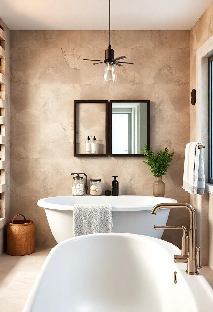 Apothecary Jars: Use glass apothecary jars filled with soaps, cotton balls, or bath salts for a functional yet stylish display