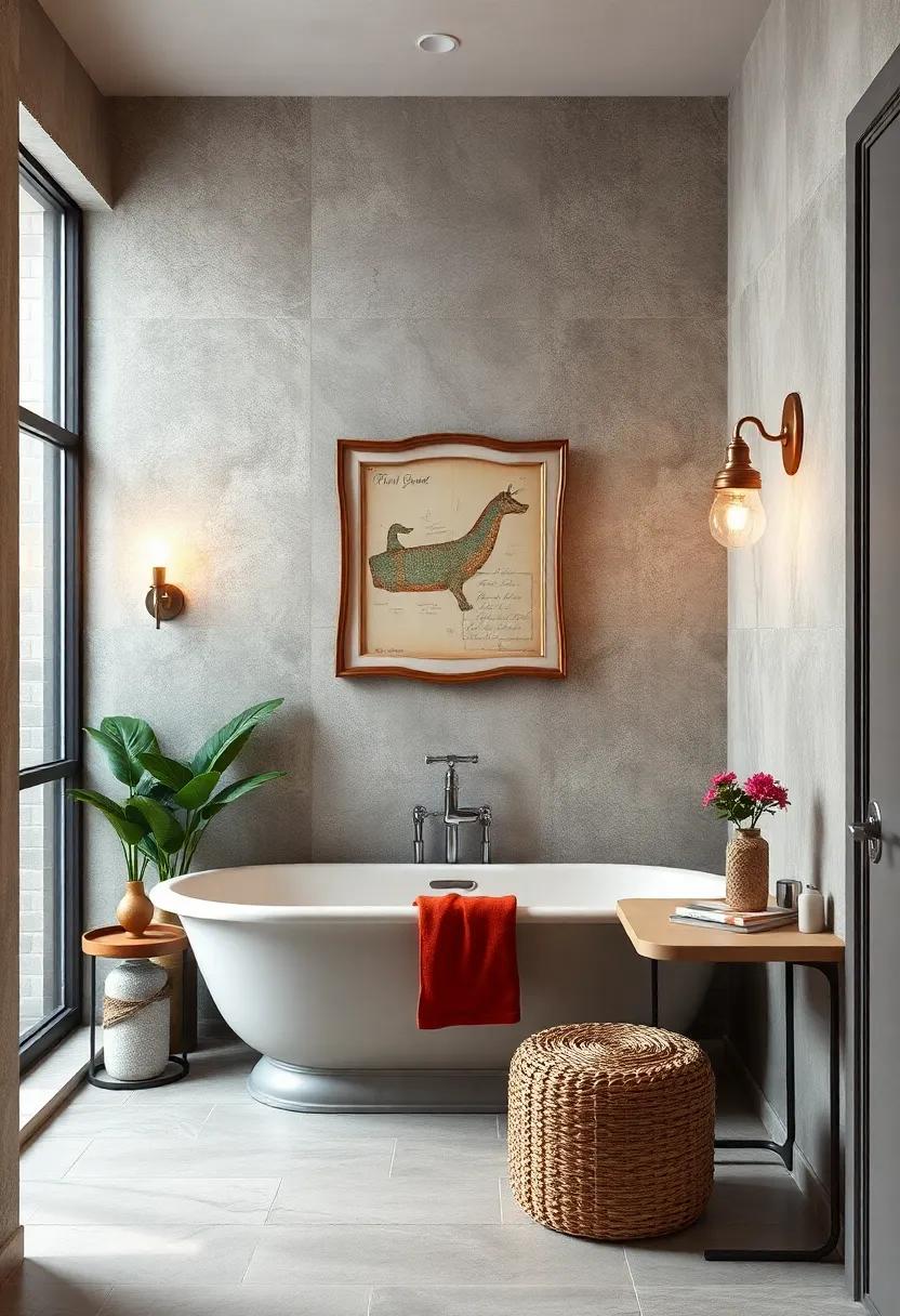 Classic Sconces: Add vintage-inspired sconces for perfect ambient lighting that enhances the overall charm of your bathroom