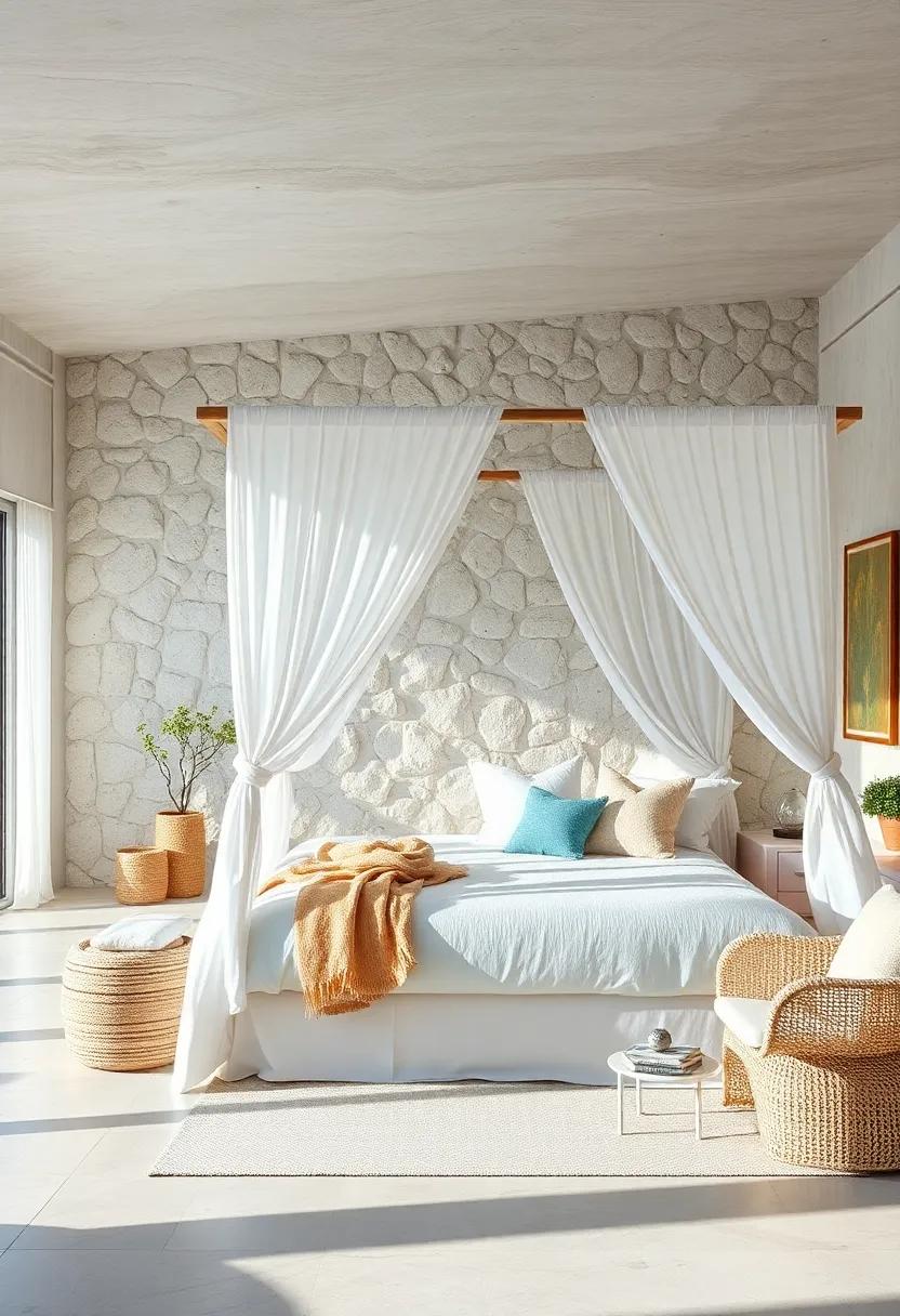 Breezy Canopy Beds: Opt for a light, airy⁤ canopy bed draped​ with sheer fabric to create a dreamy, seaside retreat