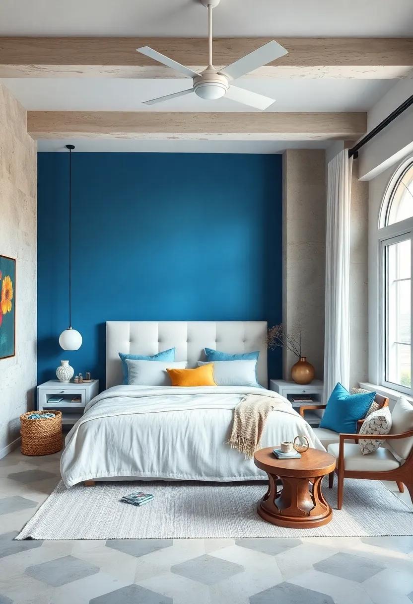 Ocean Blue Accent Walls: ​Paint one wall in a soothing ocean ⁢blue to evoke​ the‍ calmness‌ of the sea, while ⁣keeping other walls ‍neutral