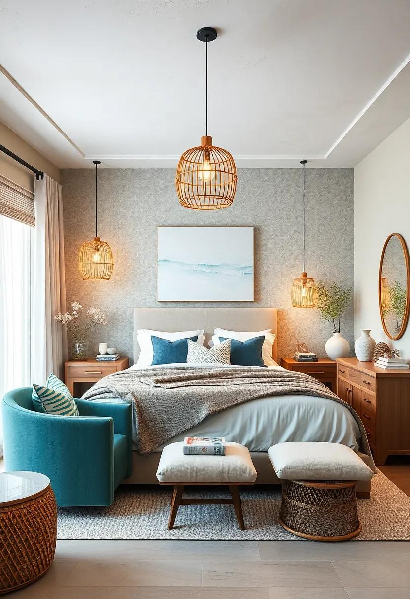 Statement Lighting: Try pendant lights ‍made from natural materials ‌like bamboo ⁤or shell ⁢to infuse a touch of coastal elegance