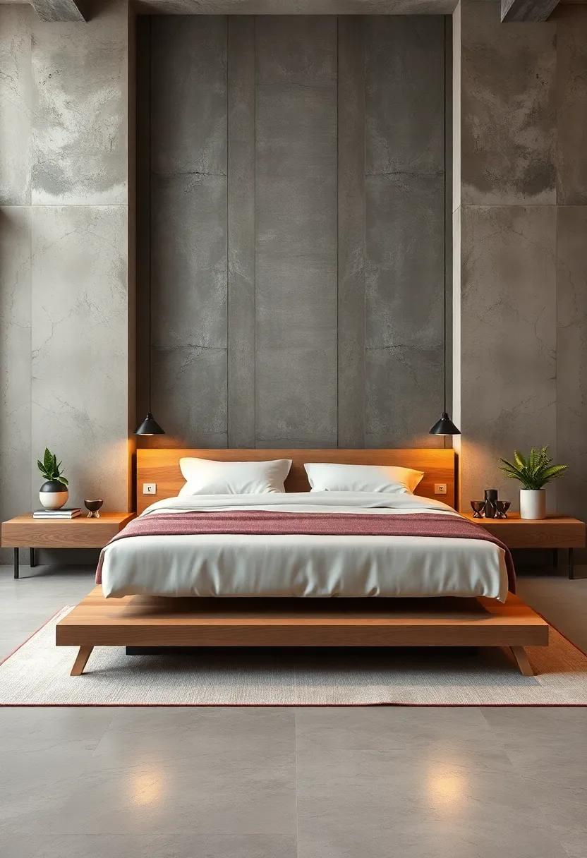 Floating Frame: A bed that appears to float off the ground is a striking way to achieve a light, airy feel in your space