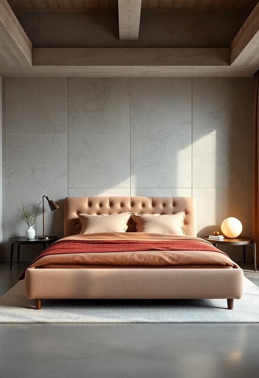 Upholstered Elegance: Sink into comfort with a plush, fabric-covered bed frame that exudes sophistication and warmth