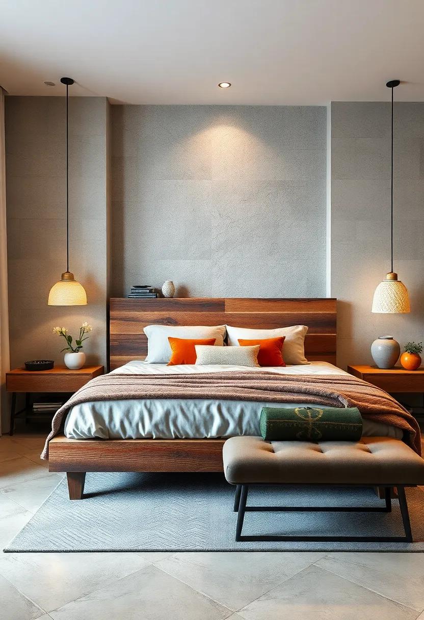 Vintage Charm: A reclaimed wood frame that tells a story,adding a rustic yet charming vibe to your bedroom