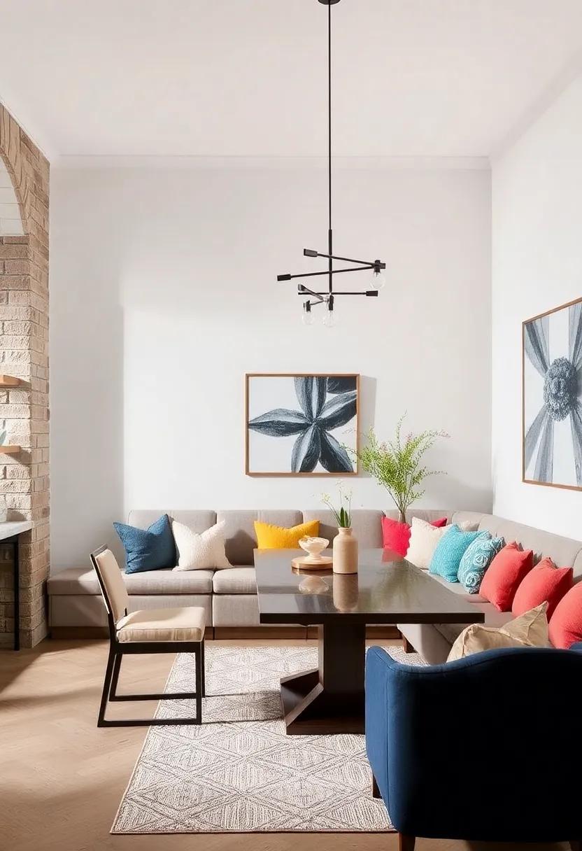 Banquette Bliss: Integrate a cozy built-in banquette along‍ one ⁢wall ‍for‍ optimal space management⁢ and ​a touch ​of casual dining‍ charm