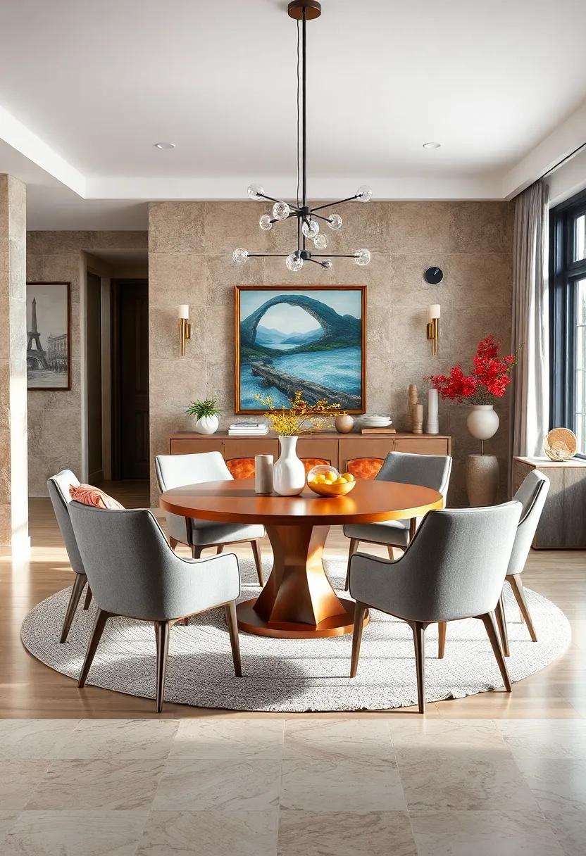 Embrace the Circle: Arrange​ your dining chairs around a round table⁢ to create ⁢an ⁢inviting conversation space that ⁤encourages connection and intimacy