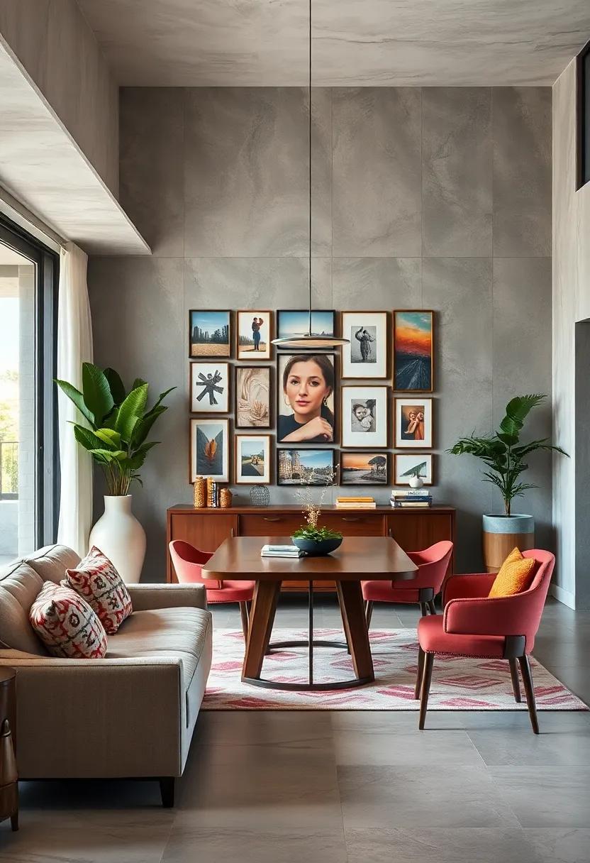 Gallery Wall Display: Create a gallery wall of art or family photos​ near your dining⁣ area, creating a focal⁣ point that encourages storytelling and sharing ⁣memories