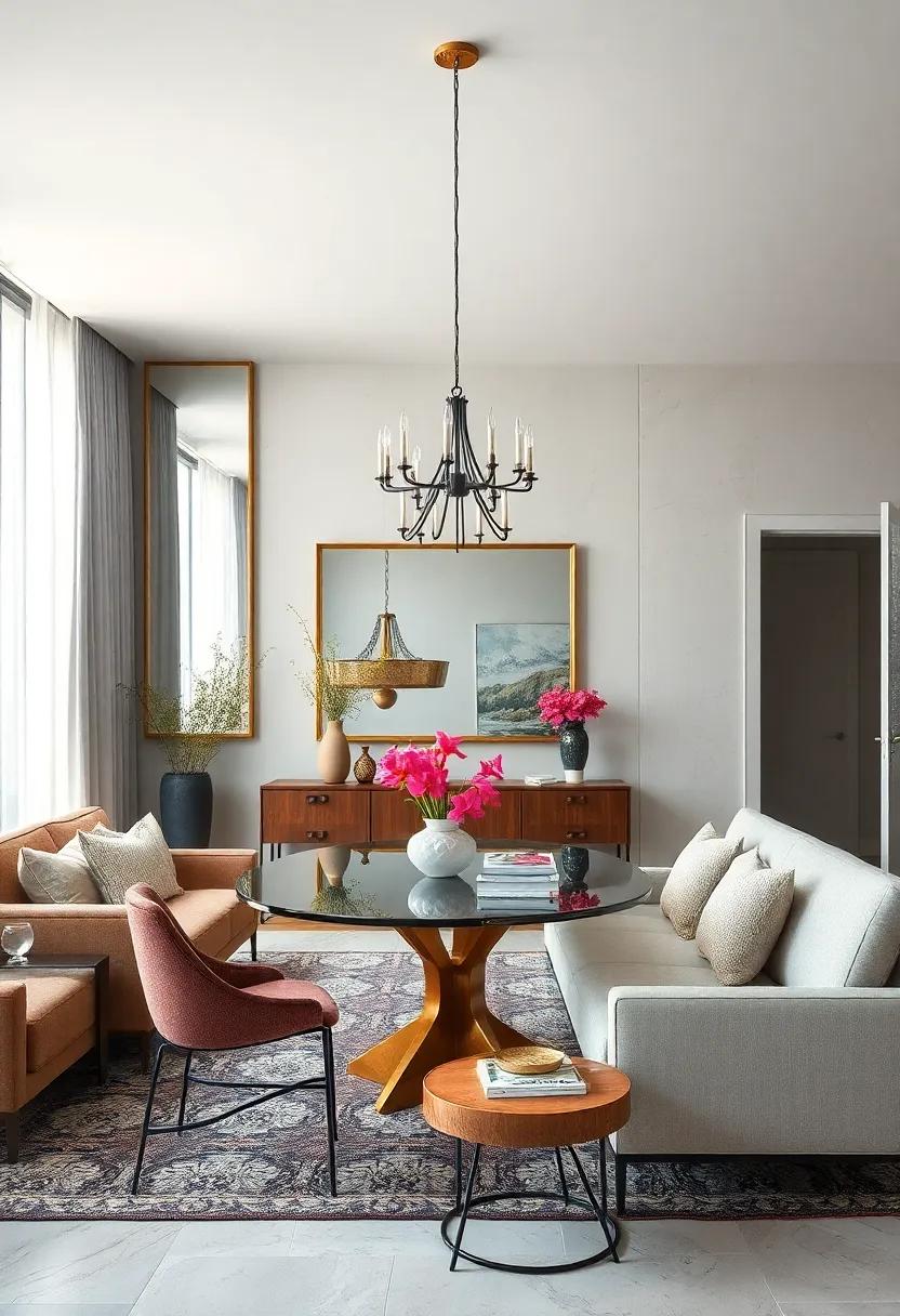 Mirrored Magic: Incorporate mirrors to reflect light and create the ⁤illusion of a ‌larger space,⁤ enhancing the⁤ overall ambiance and aesthetic