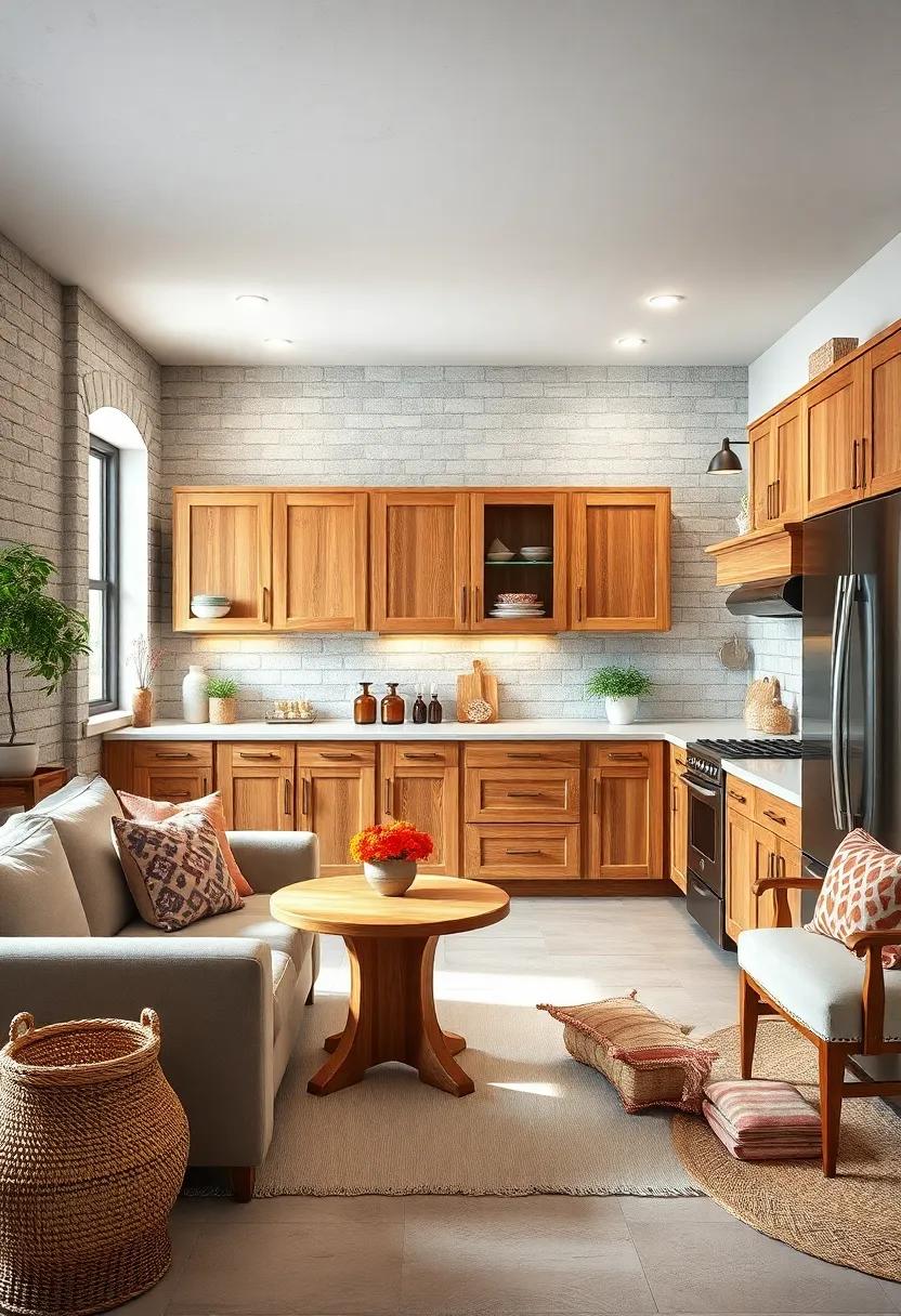 farmhouse Flair: Opt for shaker-style cabinets with a natural wood finish,complemented by rustic accessories for that inviting farmhouse vibe