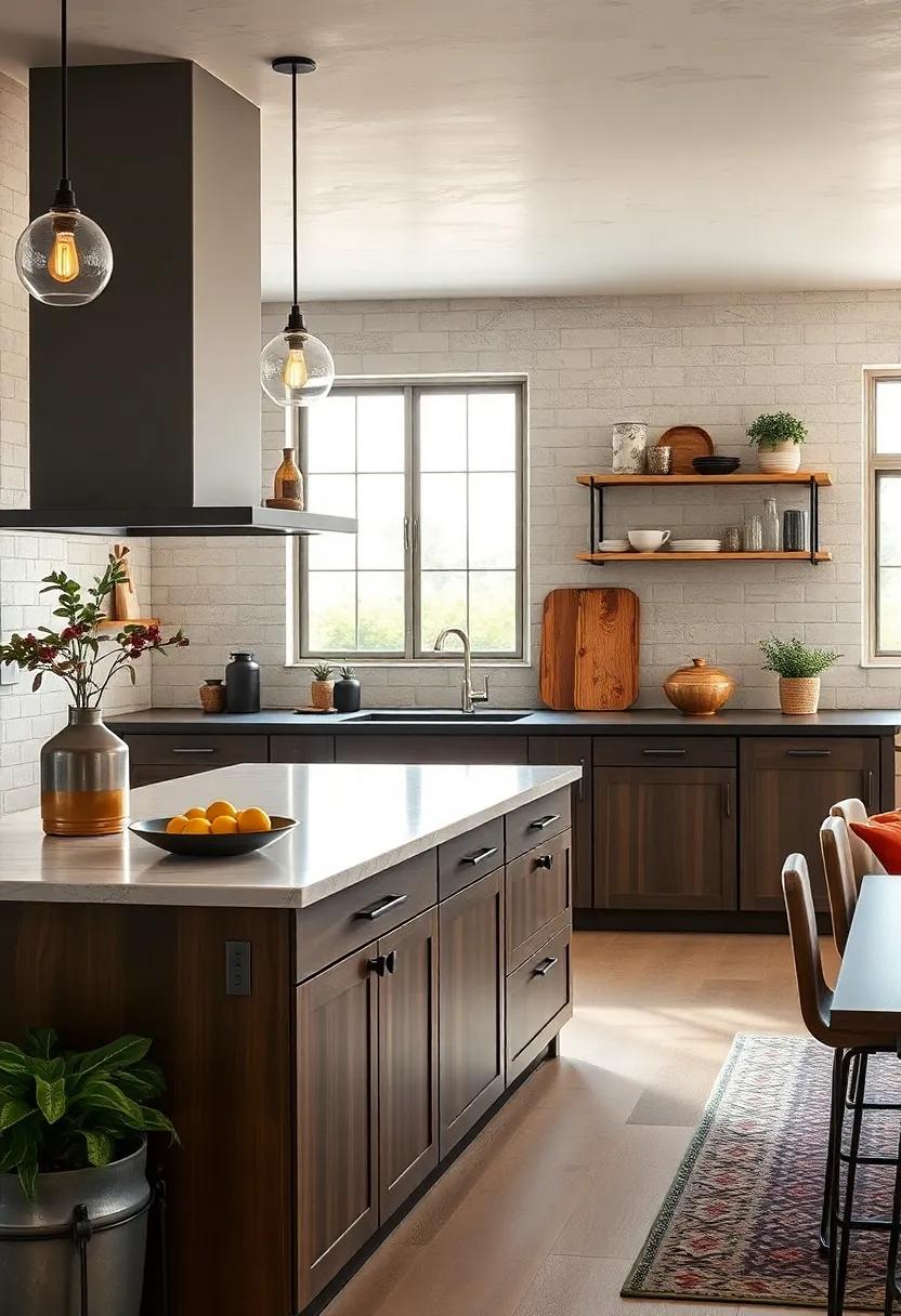 Industrial Edge: Introduce industrial-style cabinets with metal accents, achieving a raw yet polished look that channels edgy urban vibes