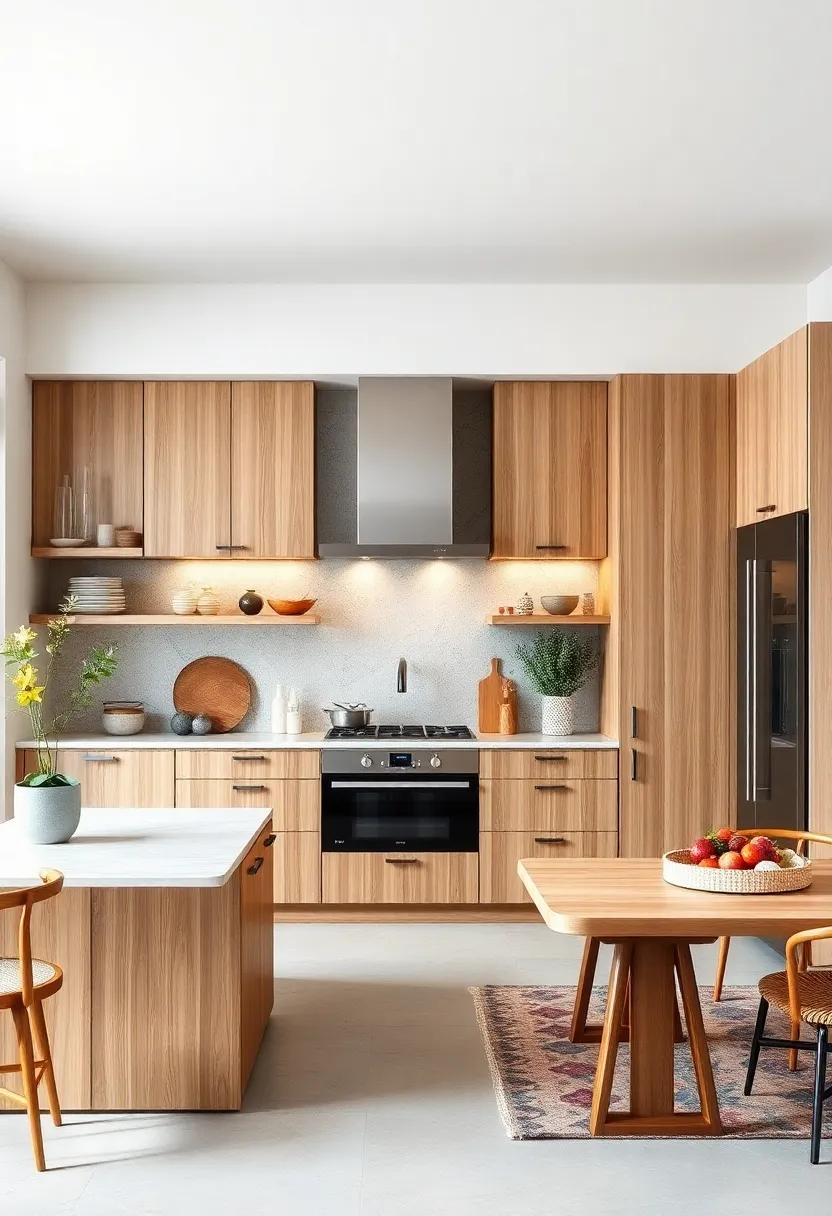 Scandinavian Simplicity: Choose light wood cabinetry with clean lines and minimalist designs to embrace the warmth and simplicity of Scandinavian style