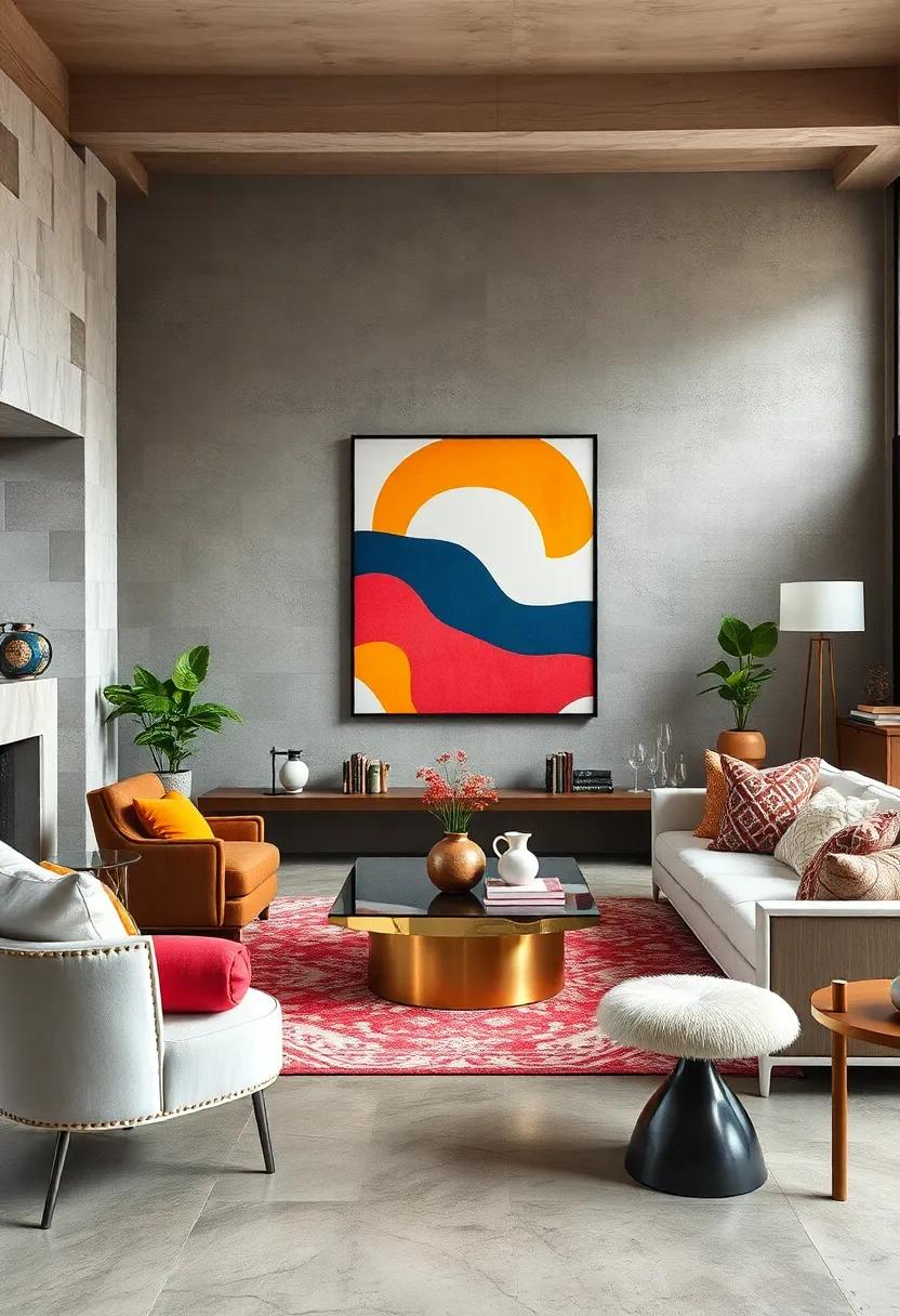 Add Graphic Art to Unexpected Areas: Don't limit artwork to walls; consider‍ placing it on ​tables,⁣ mantels, or even hanging from the ceiling ‌for​ surprise elements
