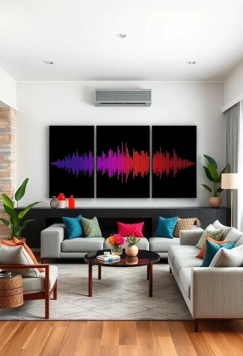 Craft a Soundwave ‌Art Display: ‌transform your favorite ⁢songs into⁢ graphic soundwave prints for a personalized touch ⁢that resonates⁣ with your musical ​tastes
