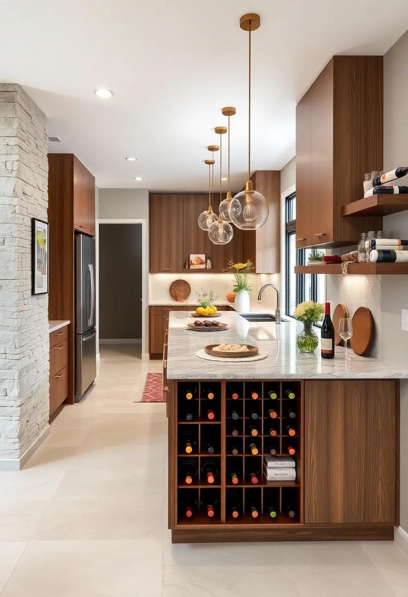 Add a Wine Rack:⁤ Incorporate a built-in wine rack within your ⁣peninsula ⁢to combine style and ‍functionality, making it easy to access your‍ favorite bottles