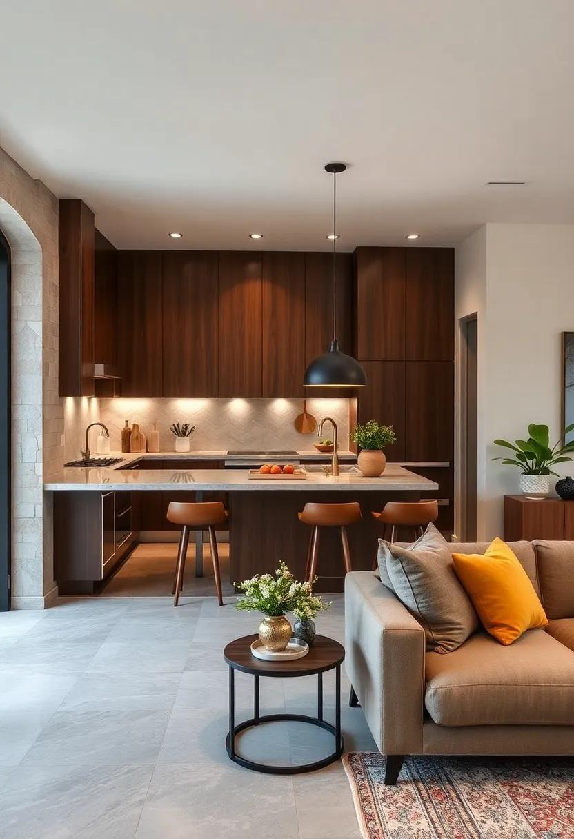 Blend with ​the Living‍ Space: If⁢ your kitchen connects ⁢to the​ living area, coordinate⁣ colors and materials to create a seamless​ flow between the two ⁤spaces