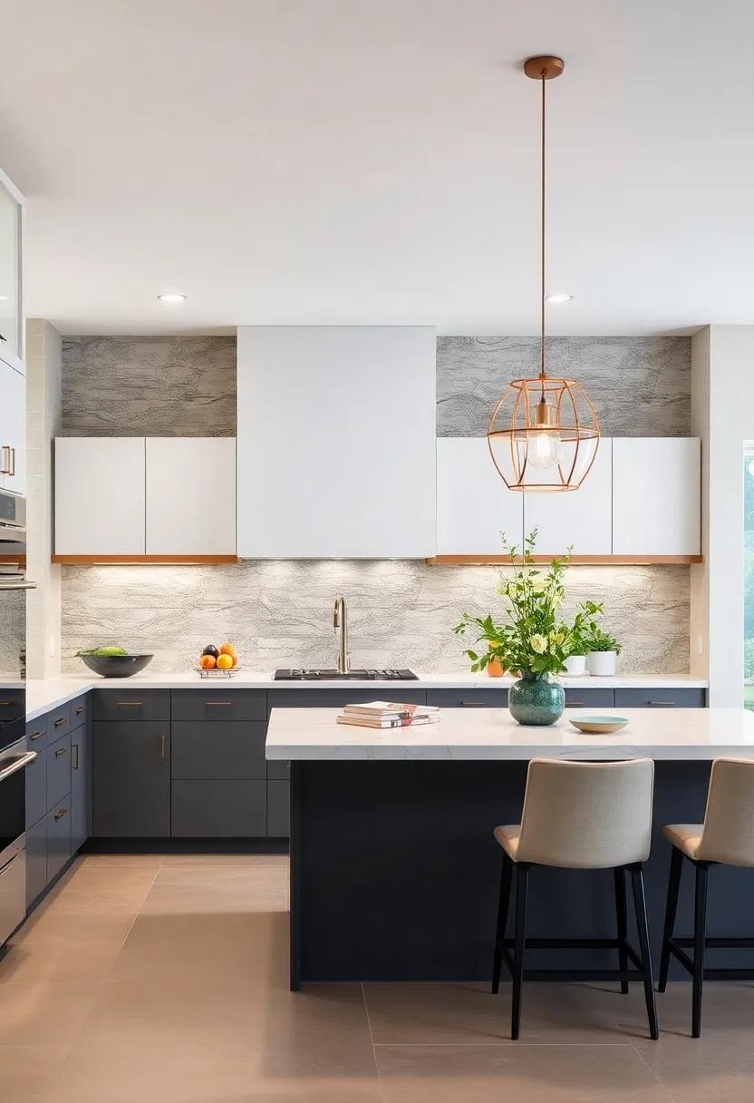 Go bold with Backsplash: extend ‍bold tile or a patterned backsplash around the peninsula ⁤for a ​stunning visual impact