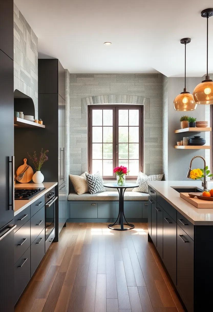 Design a Breakfast⁢ Nook: Transform part of ‌your peninsula into ⁢a cozy breakfast nook ⁣by adding ⁤cushions and a small table for casual dining