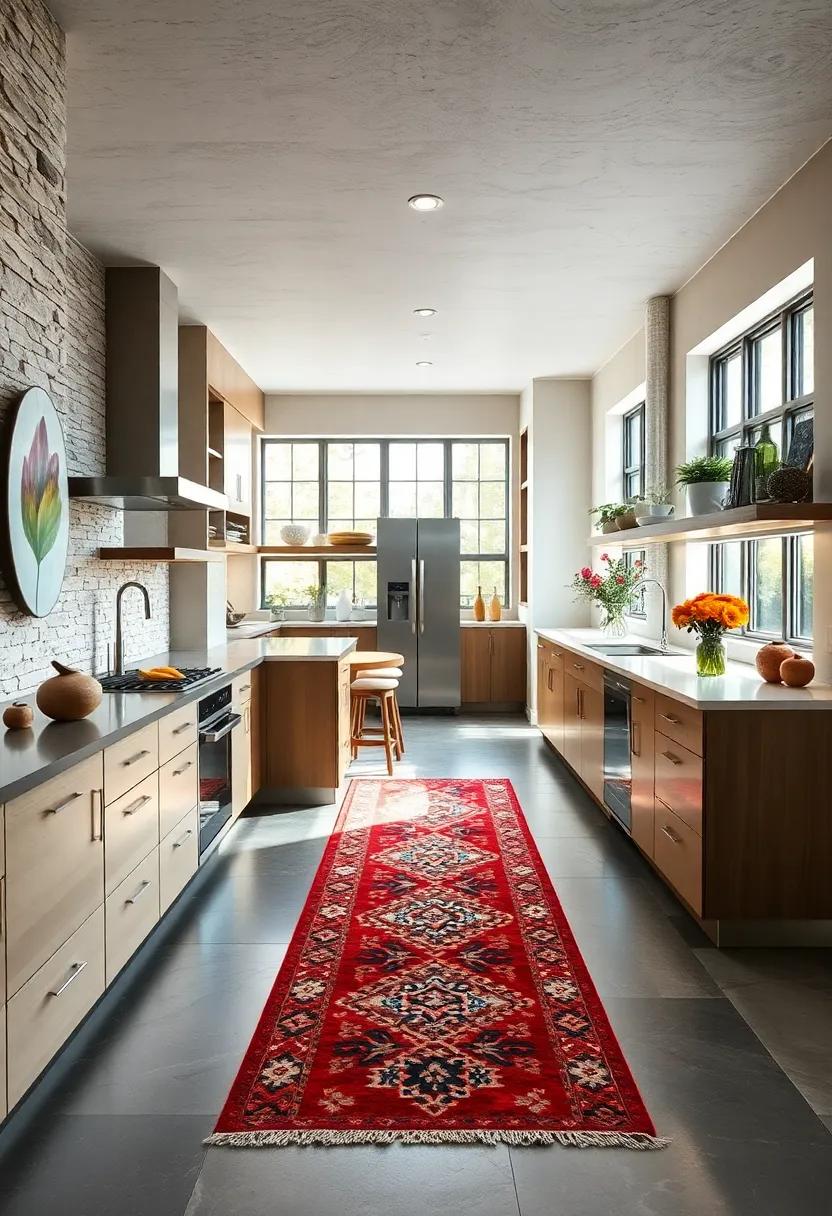 Enhance with Rugs: Lay down​ a⁢ stylish runner rug in front of⁤ your peninsula to add warmth, ⁤comfort, and a touch of flair to the kitchen