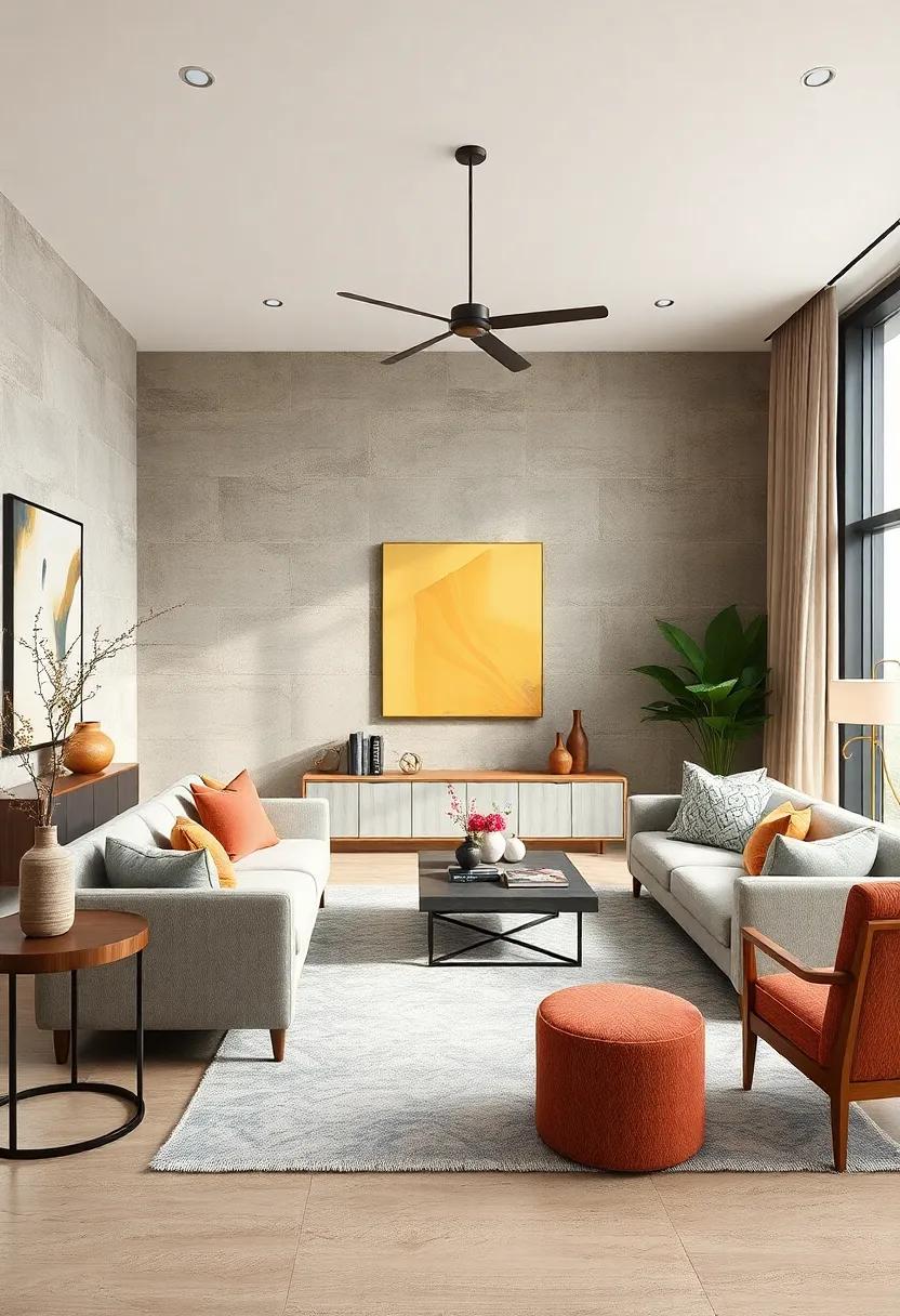 Contrast ​with Color: Use bold colors strategically in modern art or accessories to create visual intrigue against traditional furnishings