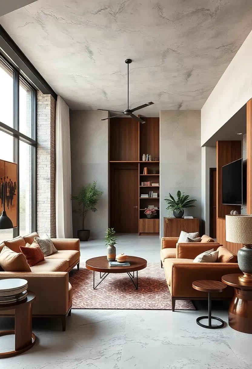 Mix Textures:‌ Layer various textures, such as sleek leather and rustic wood, to add depth and ​interest to your space