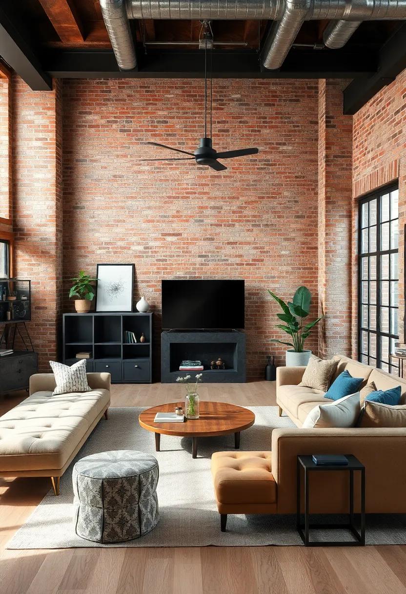 Embrace Raw Materials: Incorporate ⁤materials like exposed brick, reclaimed wood, and​ metal to establish an industrial ‍foundation