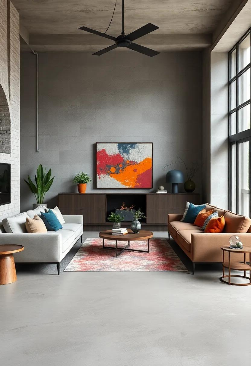 Personalize​ with Color: Introduce bold pops of color through throw pillows or art pieces that stand ⁢out against a muted backdrop
