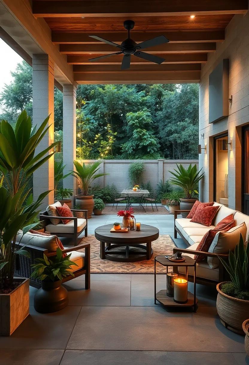 Embrace Nature: Create a tranquil outdoor sanctuary with ‌lush​ greenery and comfortable seating to inspire relaxation and peace