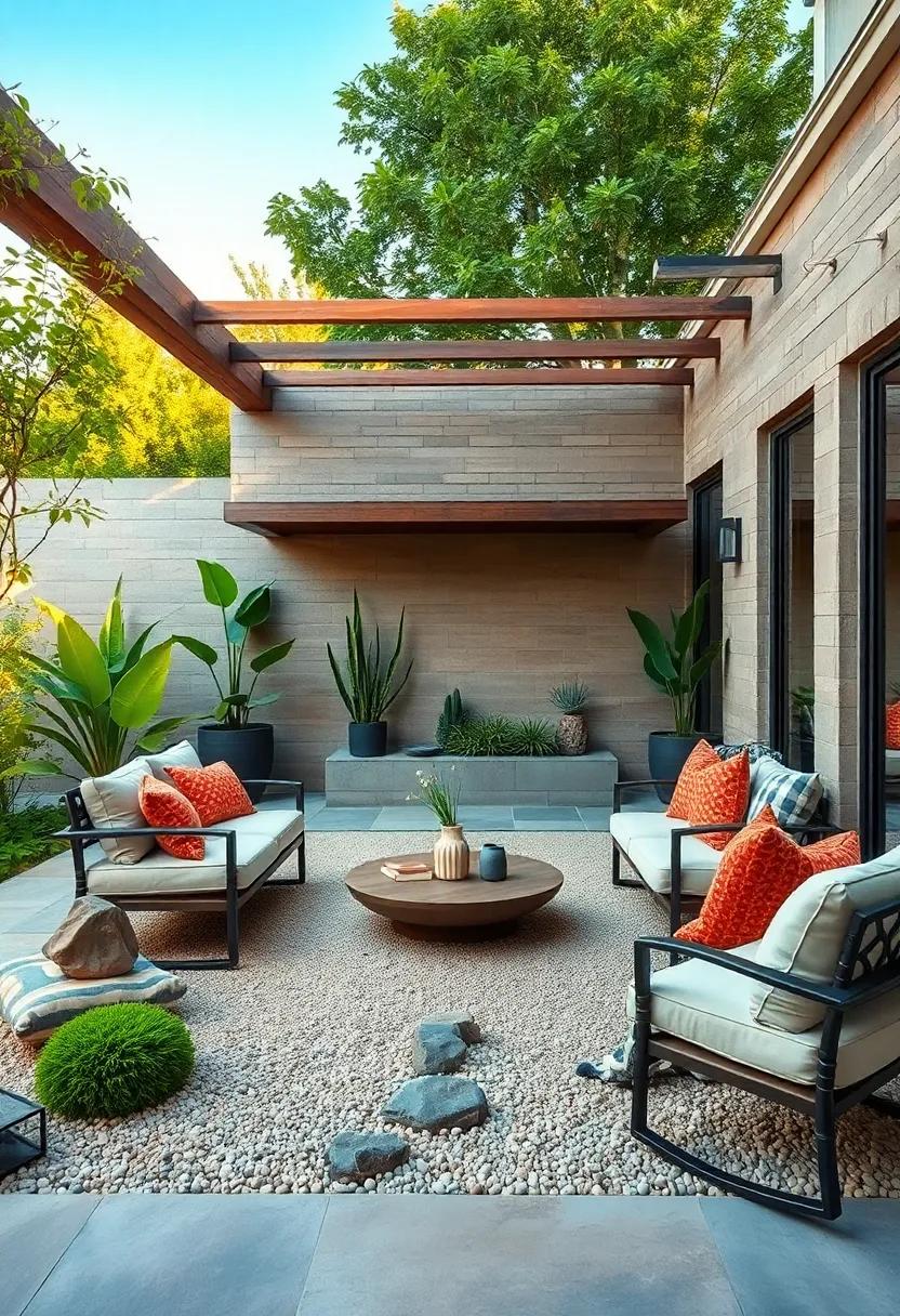 Serene Zen Garden: Incorporate stones, sand, and minimalistic plants to ⁢create a calming zen garden that promotes mindfulness and tranquility