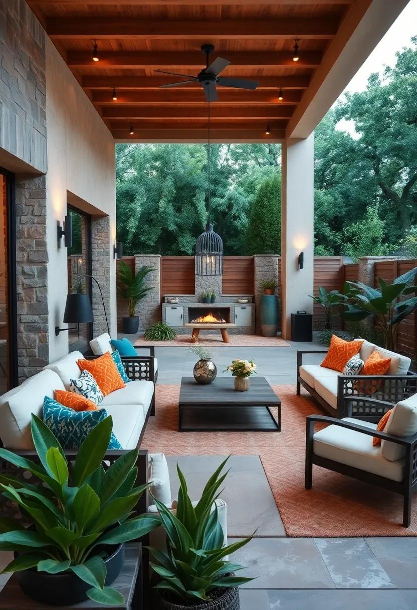 Open-Concept Layout: break ⁤down barriers with an‍ open layout that seamlessly connects different zones for a fluid outdoor experience