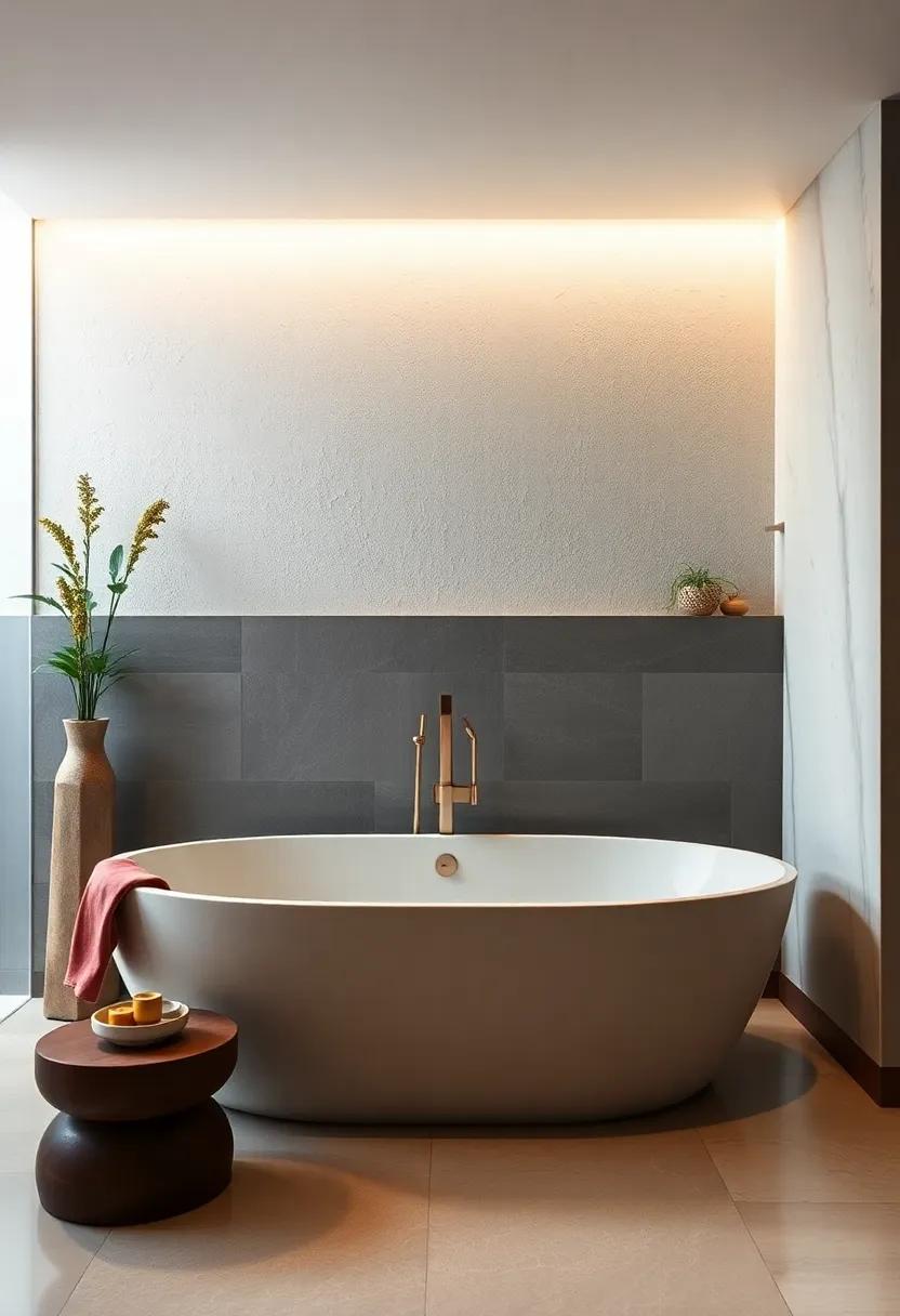 Freestanding‍ Bathtub: Invest in a minimalist, elegant freestanding tub that invites relaxation and serves as a⁤ stunning centerpiece of your bathroom