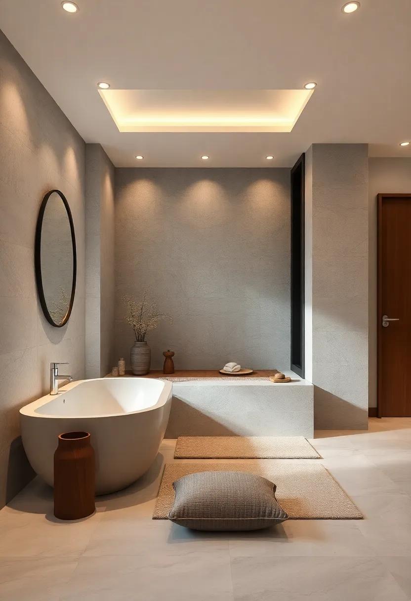 Meditation Corner: Dedicate a small space for meditation,complete with a cushion or small bench,to cultivate mindfulness and relaxation