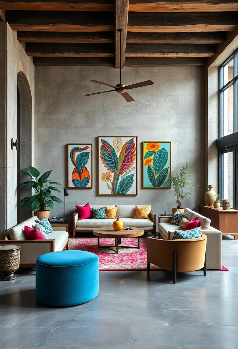 Frame ⁤patterns in art: Choose art pieces that incorporate ‍bold prints and patterns,⁣ framing⁣ them in various styles to enhance the eclectic vibe