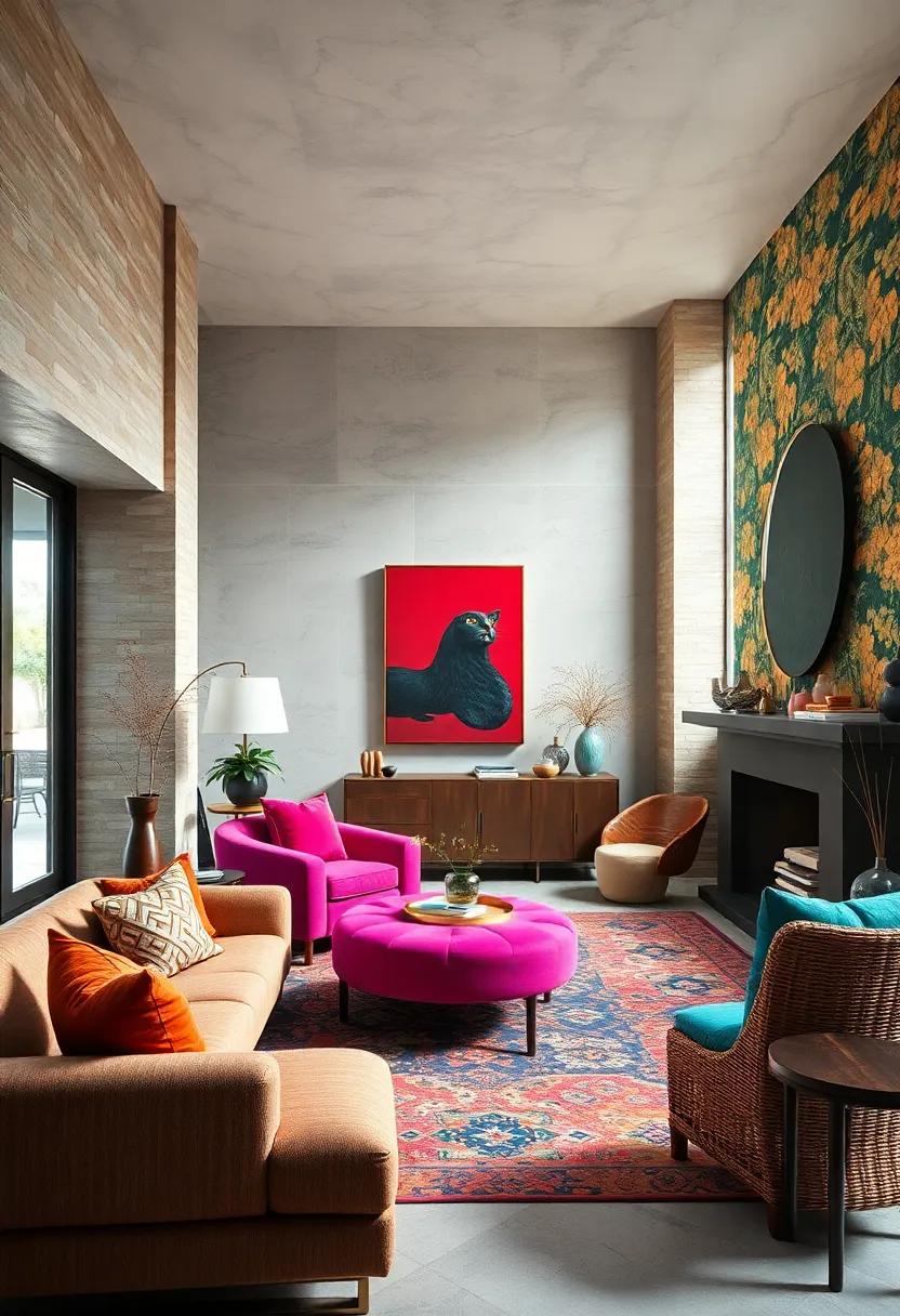 Incorporate texture:⁢ Mix materials like⁢ velvet, wicker, and leather to create ⁢visual and tactile interest in your eclectic design