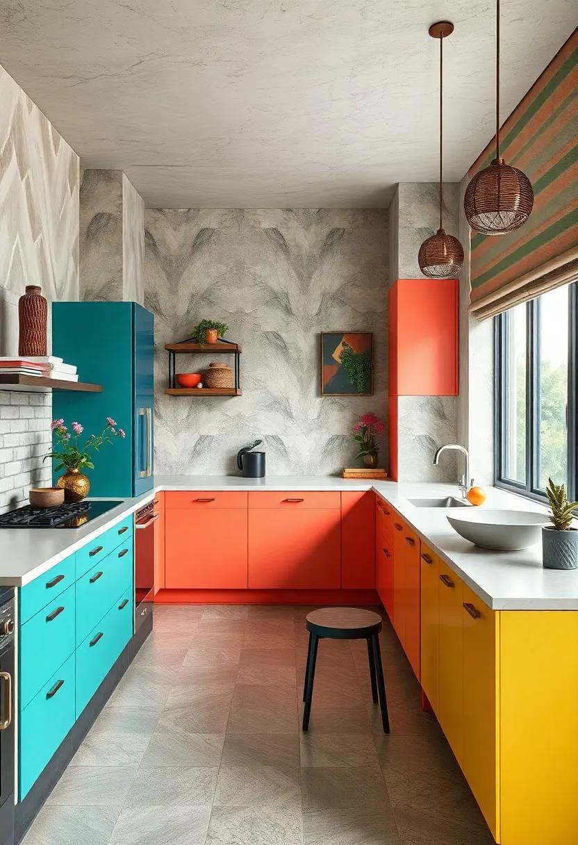 Choose colorful cabinetry:⁤ opt ⁣for⁤ a ⁢bold hue ​in your ​kitchen or bathroom cabinets​ to​ create a cheerful and unexpected element