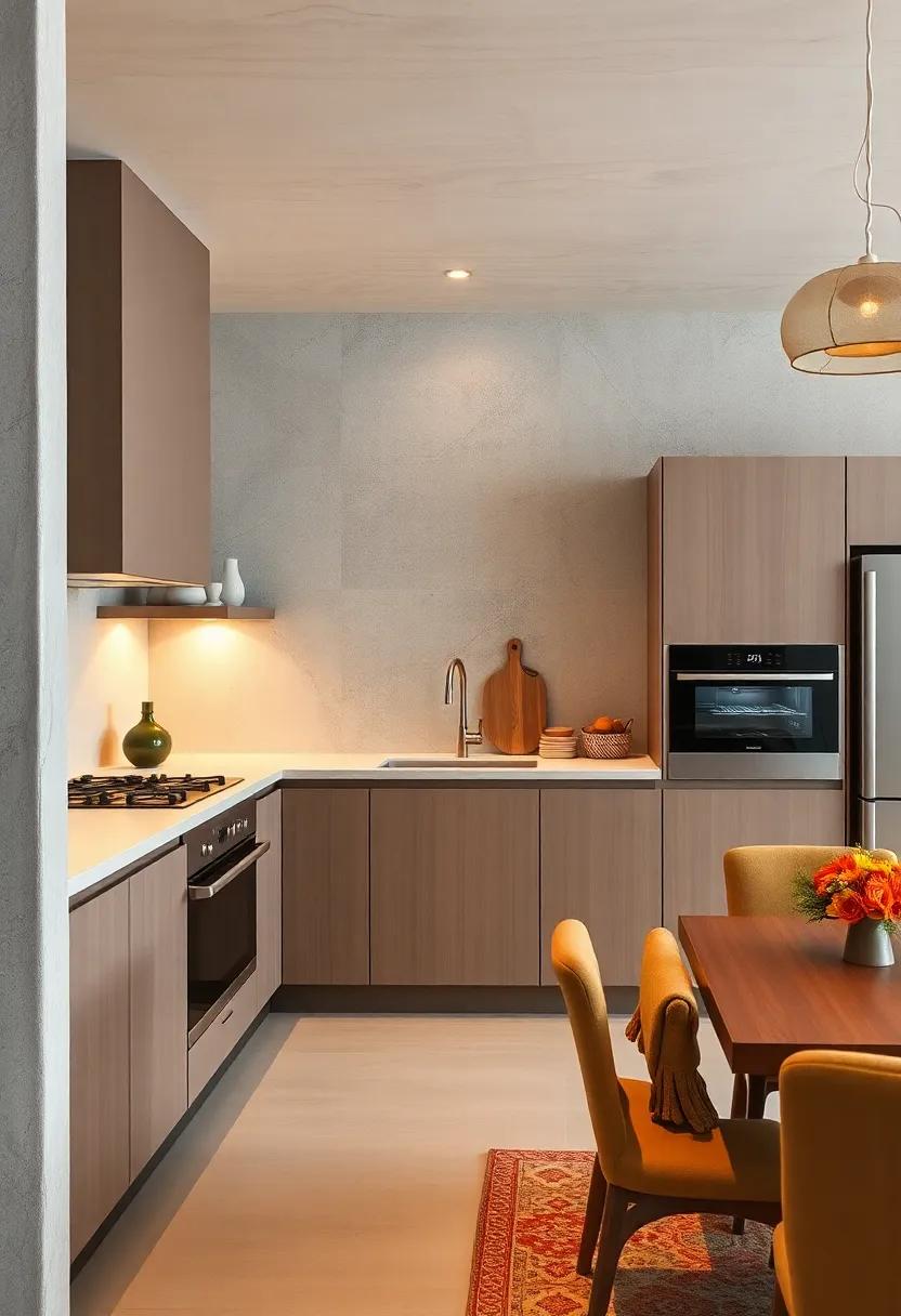 With its focus on simplicity and elegance,this kitchen exemplifies modern minimalism,showcasing integrated appliances that are both stylish and functional