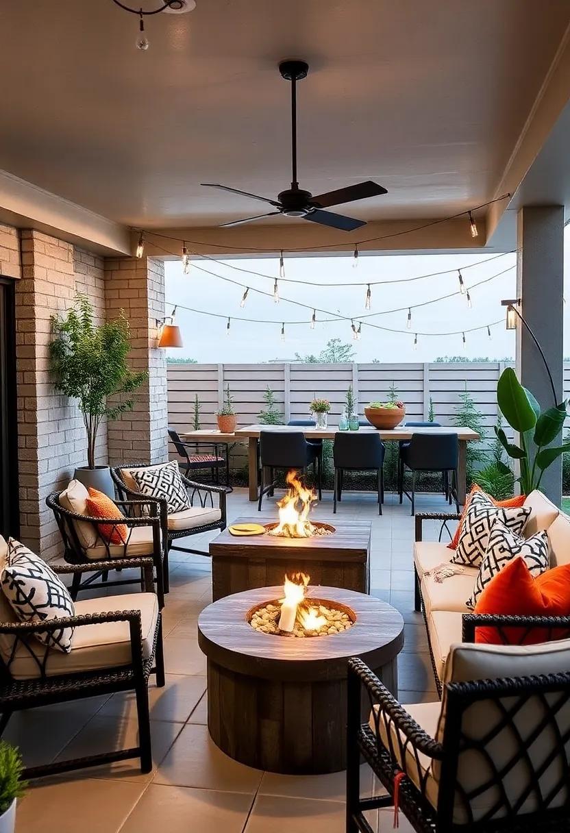 Set up a s'mores bar near the fire pit to encourage interactive dining and sweet treats after your meal