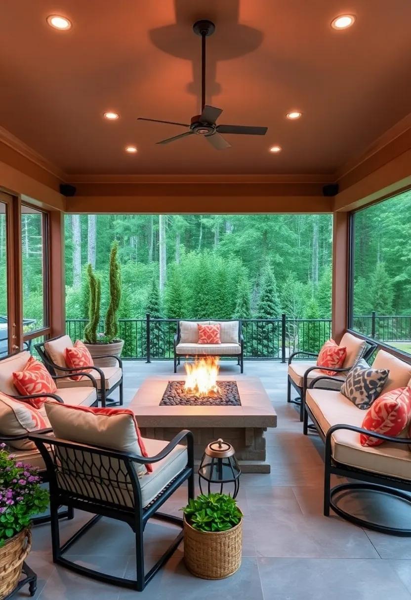Stylish ‌Surrounds: The Best Seating ‍Arrangements for Your Screened Porch Fire Pit