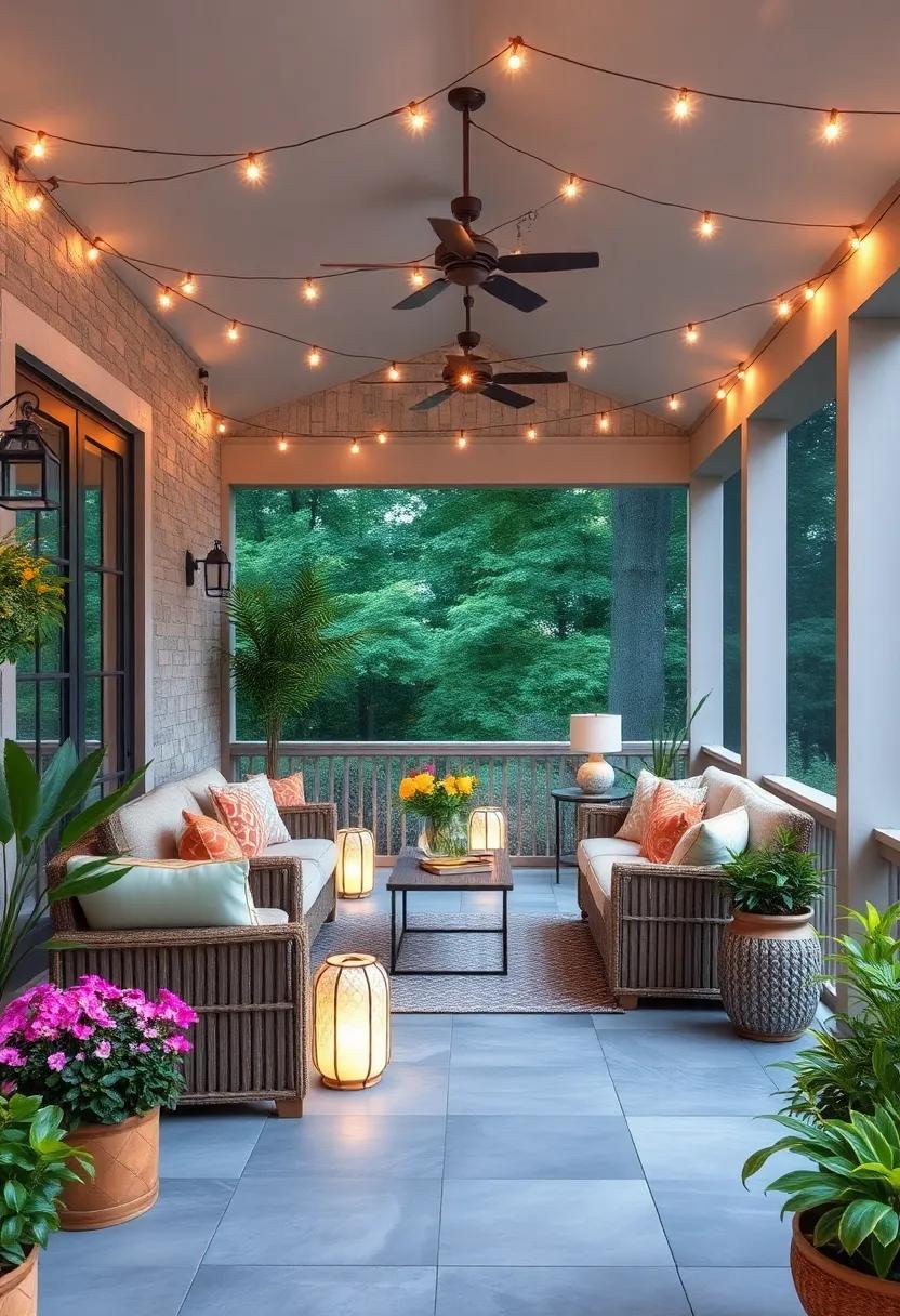 Use clips or curtain rings to easily arrange and rearrange your lights as you desire