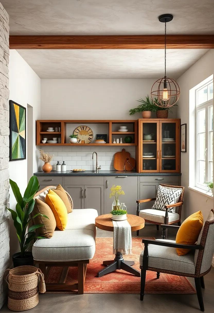 Cozy seating: Introduce a plush bench or a couple of overstuffed chairs for guests to relax and enjoy the gathering atmosphere