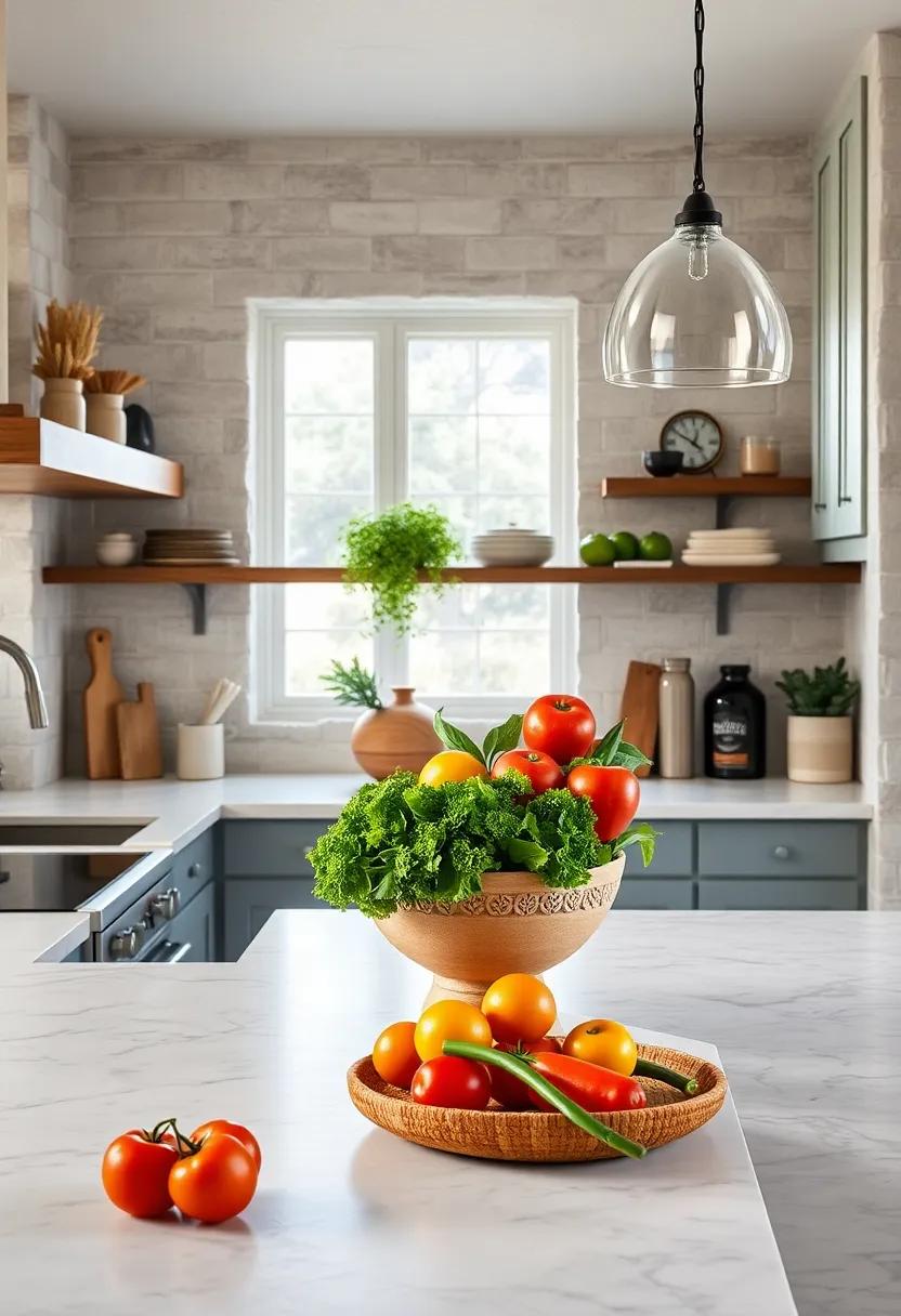 Farm-fresh Ingredients: Stock up on local produce, showcasing them in an attractive bowl on your countertop for both display and convenience