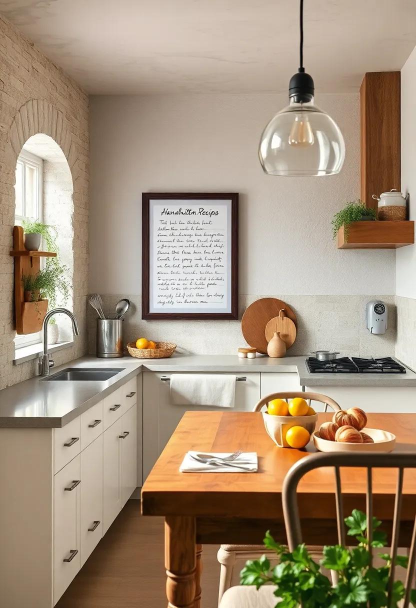 Handwritten Recipes: Frame or display favorite handwritten recipes as art to share your culinary passions and bring warmth to the kitchen