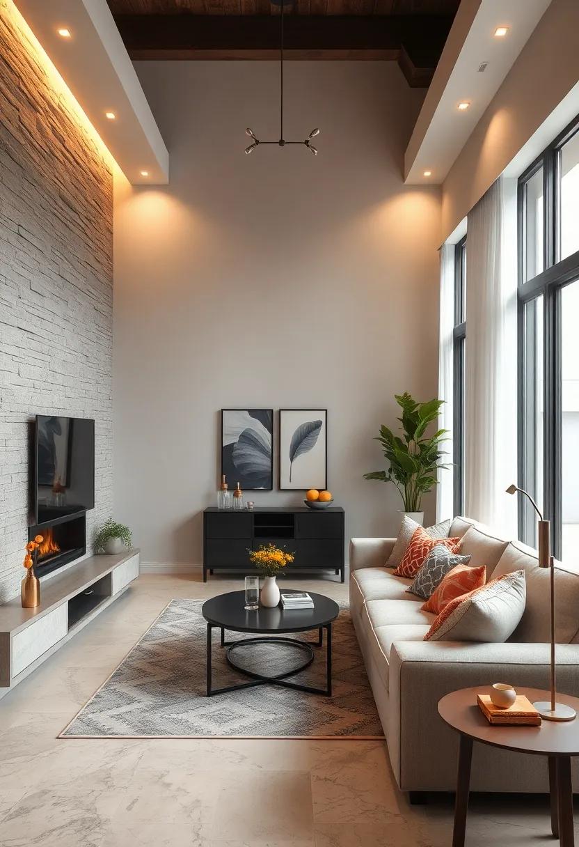 Layer Lighting Thoughtfully: use a combination of ambient, task, and accent lighting to enhance the sense of space and atmosphere without overwhelming the area