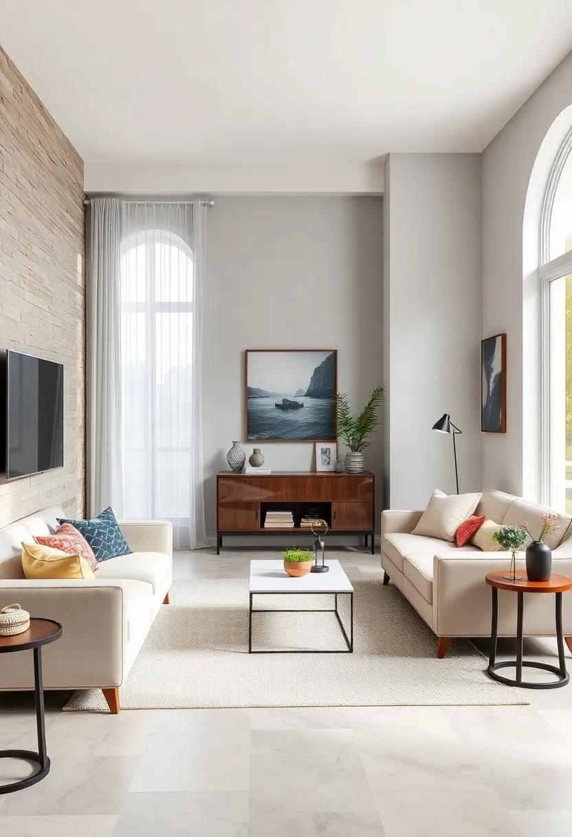 Opt for a Slim Console Table: A narrow console table can serve as an entryway catch-all and provide a spot for decor without taking up too much space