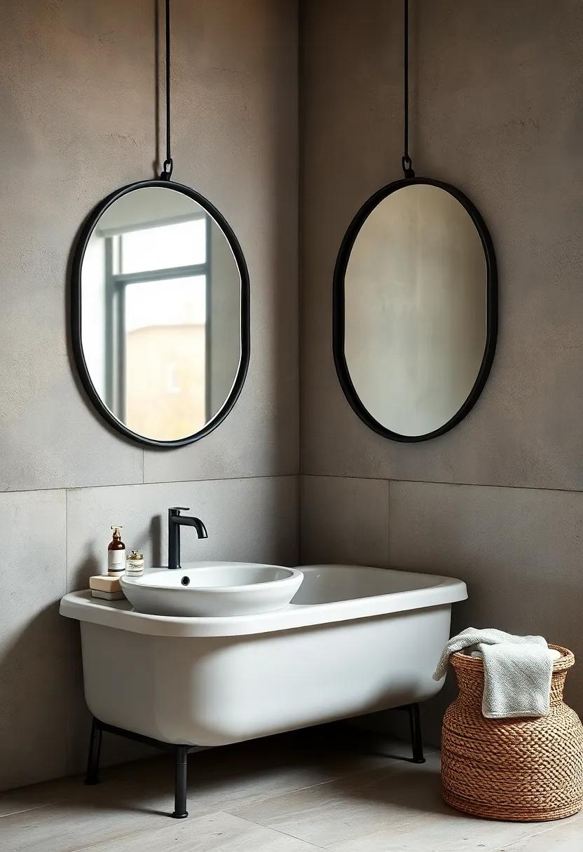Industrial Style⁣ Iron Frame Mirrors: Marry ‌industrial chic with vintage charm using⁣ mirrors that feature sleek iron frames, perfect for a modern‍ twist